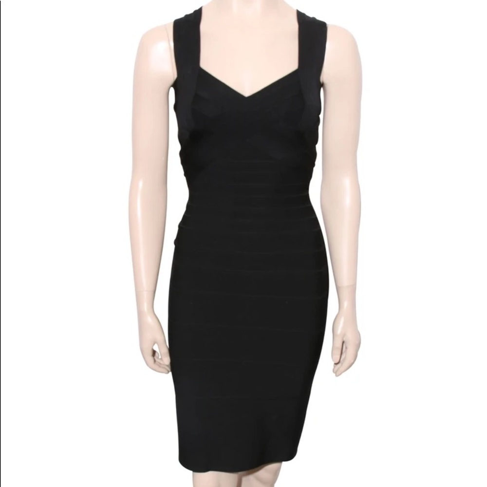 Herve Leger Little Black Bandage Dress
